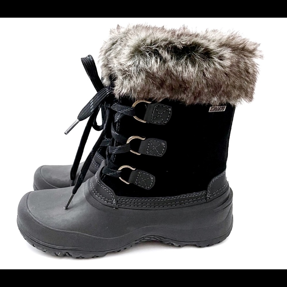 Khombu Black Winter Snow Boots size 8 like New